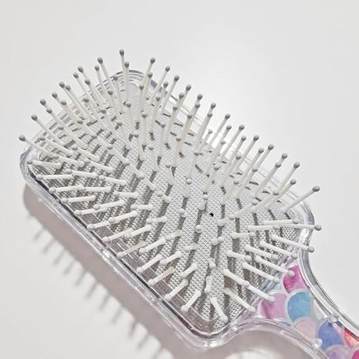 Gentle Detangling Hair Brush – Anti-Knot Flexible Bristles for Kids & Adults – Smooth Styling Without Pulling – Perfect for Curly, Thick, Fine & Sensitive Hair - Image 3